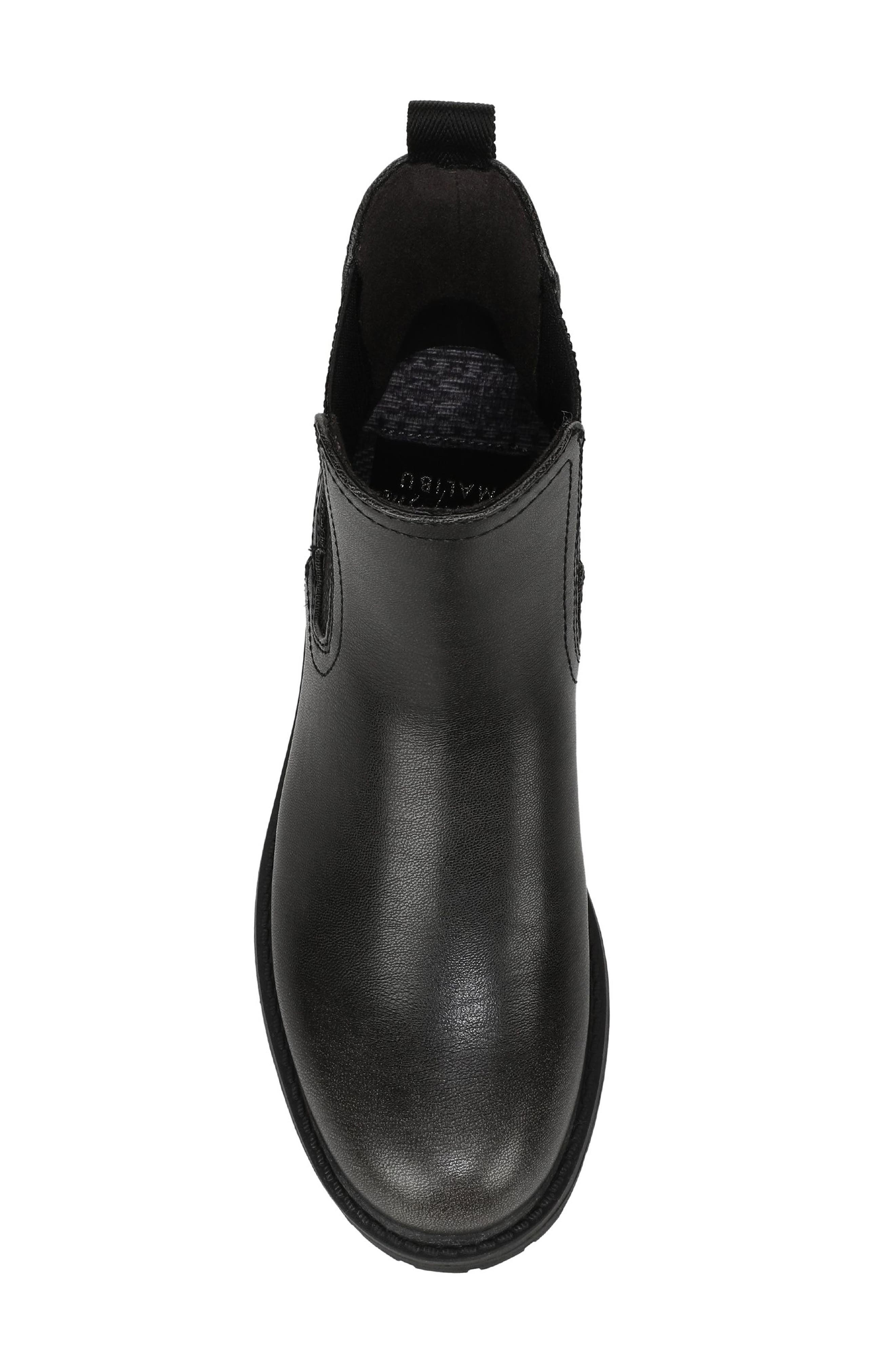 Alfie Chelsea Boot, Alternate, color, VINTAGE BLACK FAUX LEATHER