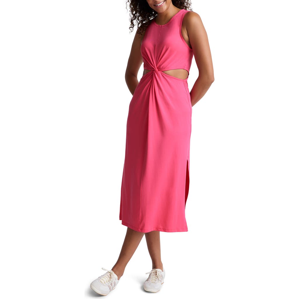 Beyond Yoga Around the World Front Twist Midi Dress in Carnation Pink  product