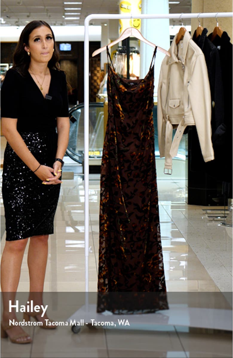 Romance in the Making Floral Velvet Gown, sales video thumbnail