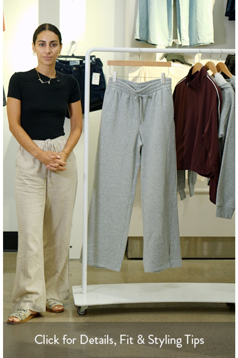 LuxeFleece Side Slit Wide Leg Pants video