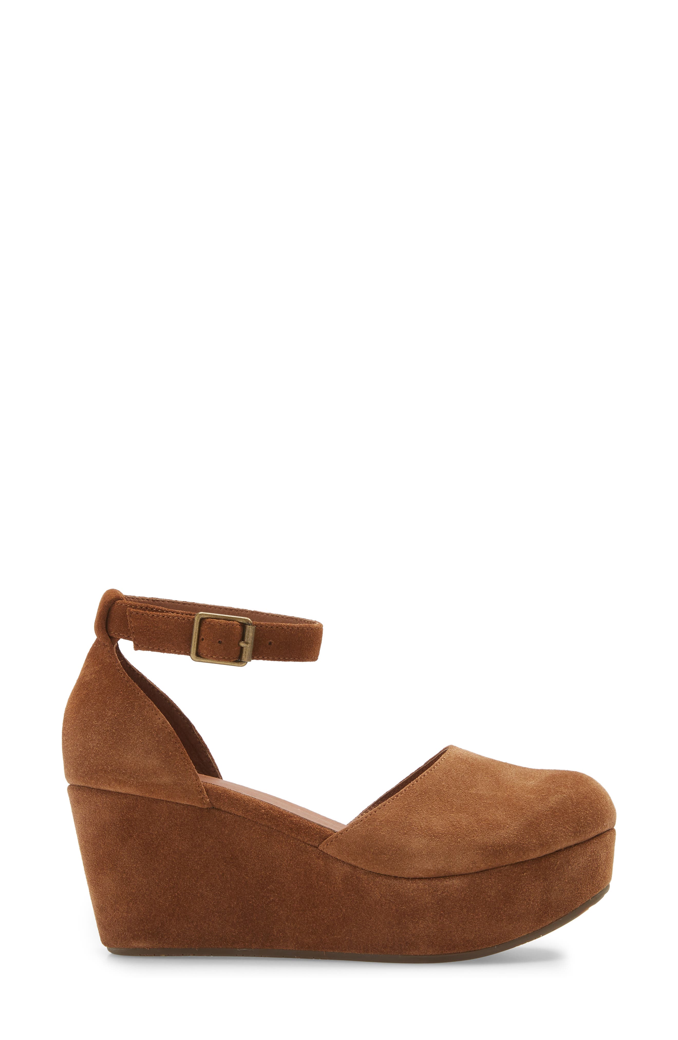 Wanetta Platform Pump, Alternate, color, BROWN SUEDE