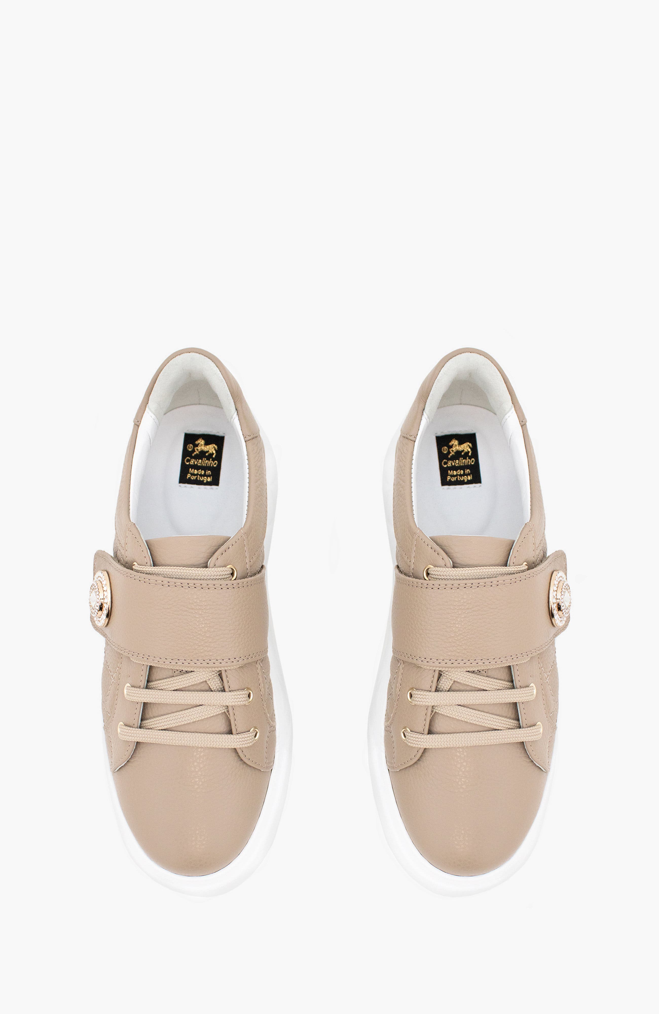 Diamond Leather Sneakers, Alternate, color, Sand / Beige