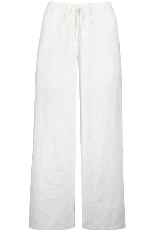 Bishop + Young Positano Drawstring Pant In White