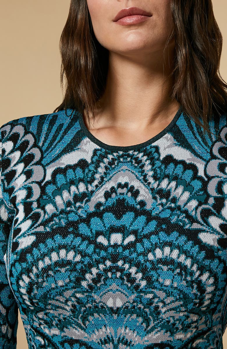 Marina Rinaldi Embellished Sweater Dress, Alternate, color,