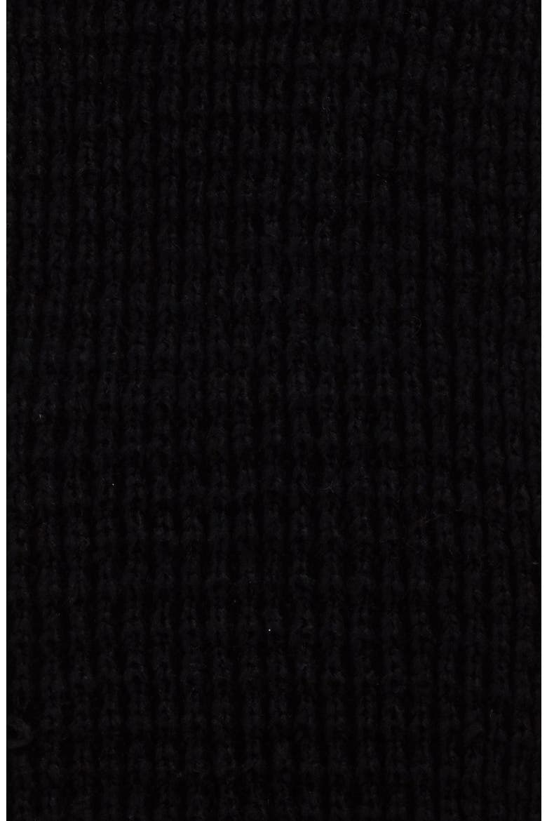 Waffle Knit Infinity Scarf, Alternate, color, BLACK