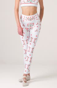 Jessie Zhao New York Day Garden High-Waisted Leggings