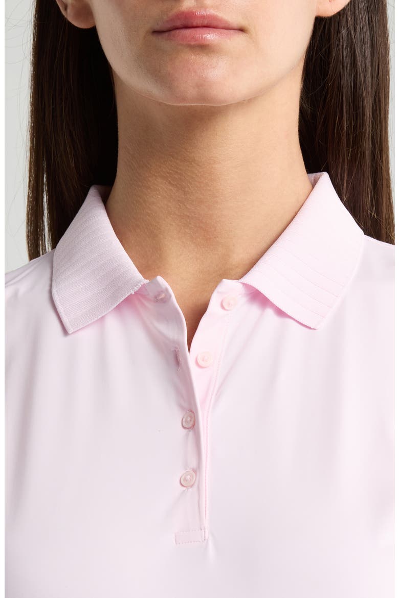 Sleeveless Stretch Golf Polo Top, Alternate, color, BLUSH