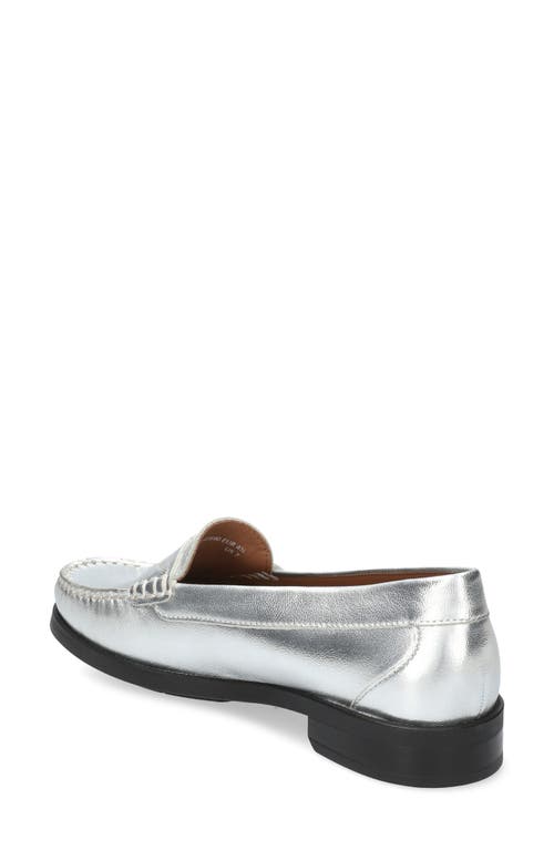 Mephisto Neda Penny Loafer In Silver
