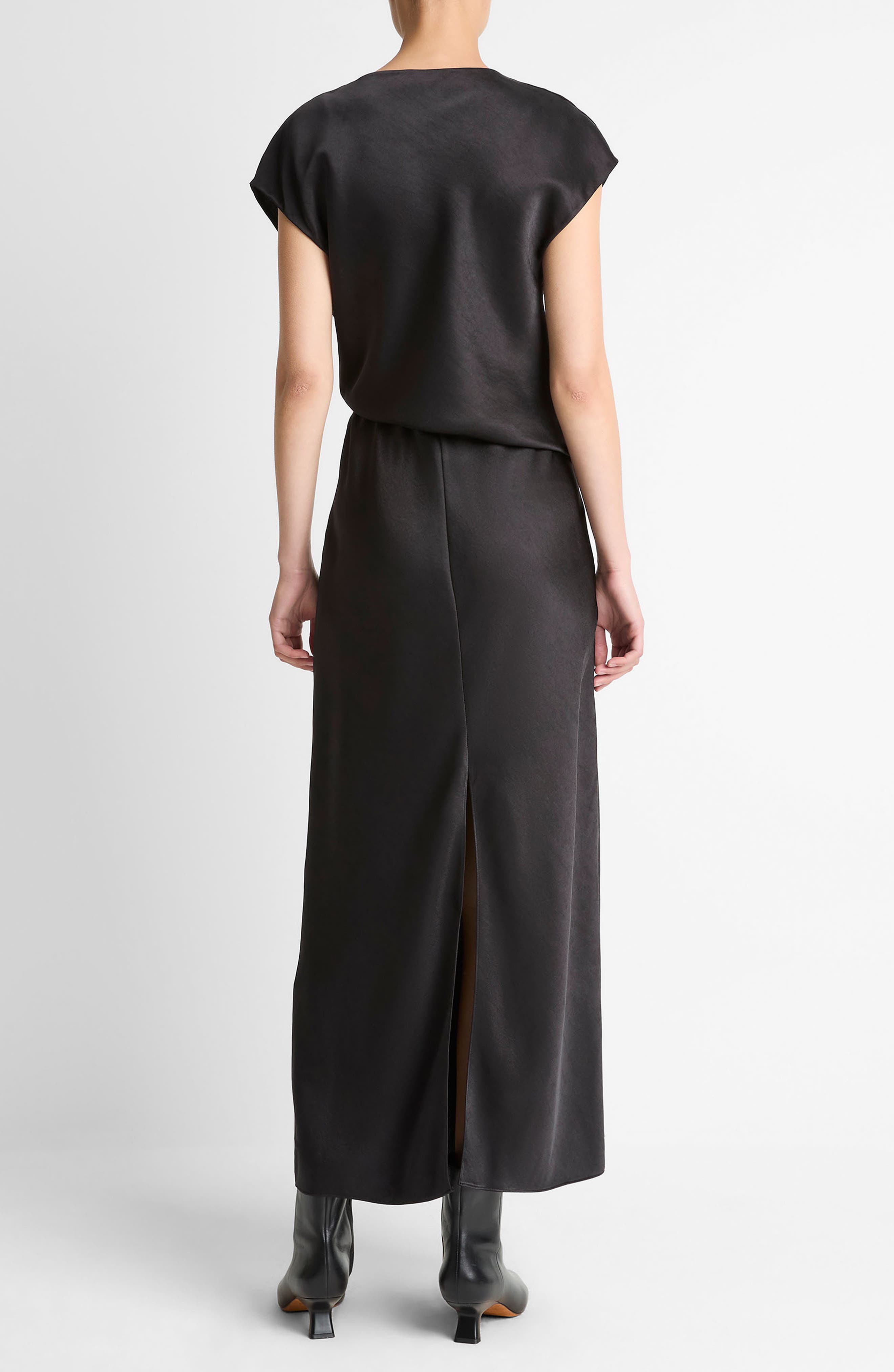 vince cap sleeve satin dress Satin Cap-Sleeve Slip Dress in Dresses & Skirts