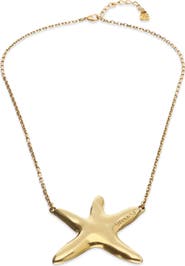 UNODE50 Gold-Tone Necklace with Star Pendant