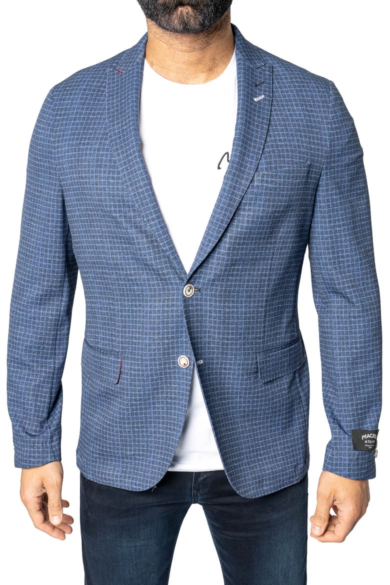 Unconstructed Vortex Blue Blazer, Alternate, color, BLUE