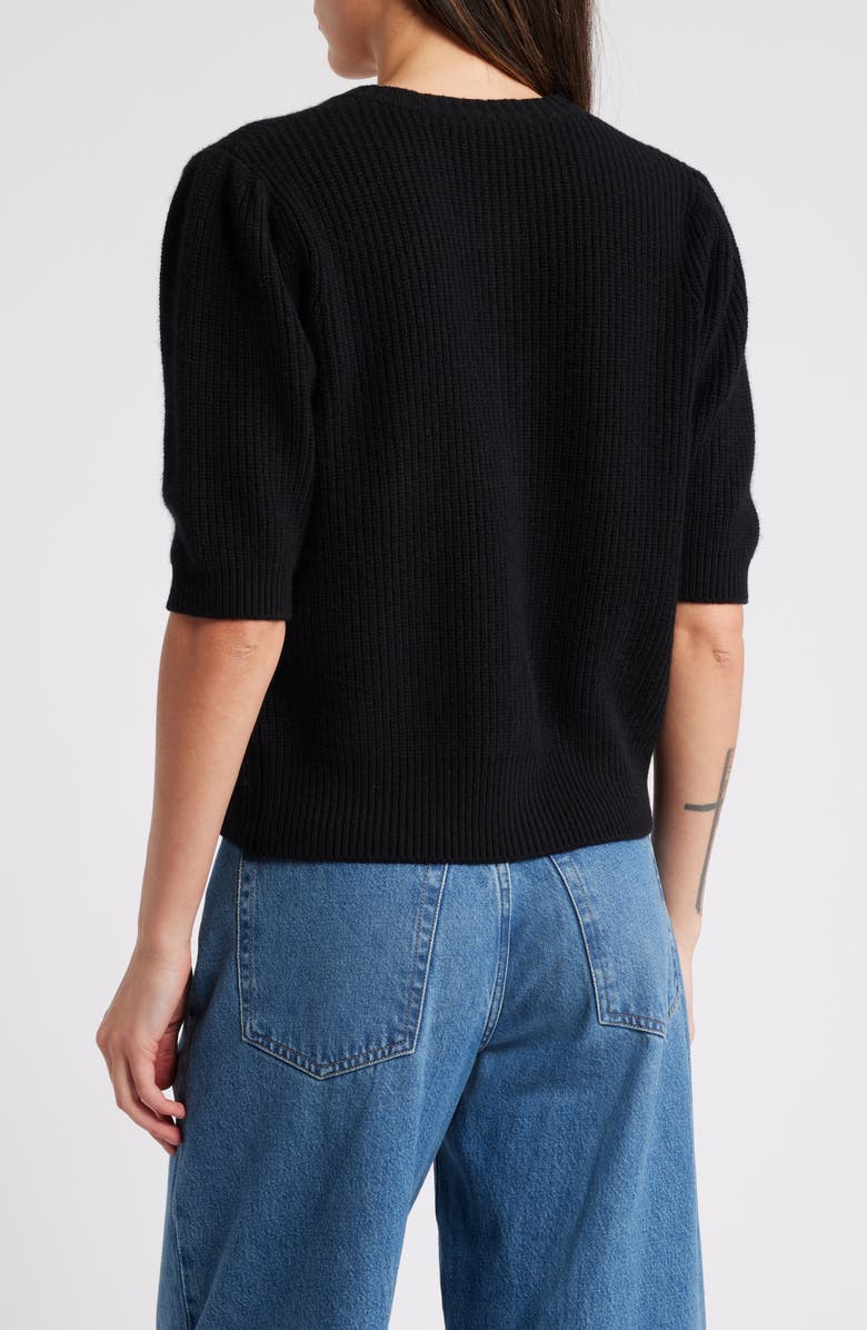 FRAME Shrunken Rib Wool & Cashmere Cardigan, Alternate, color, 