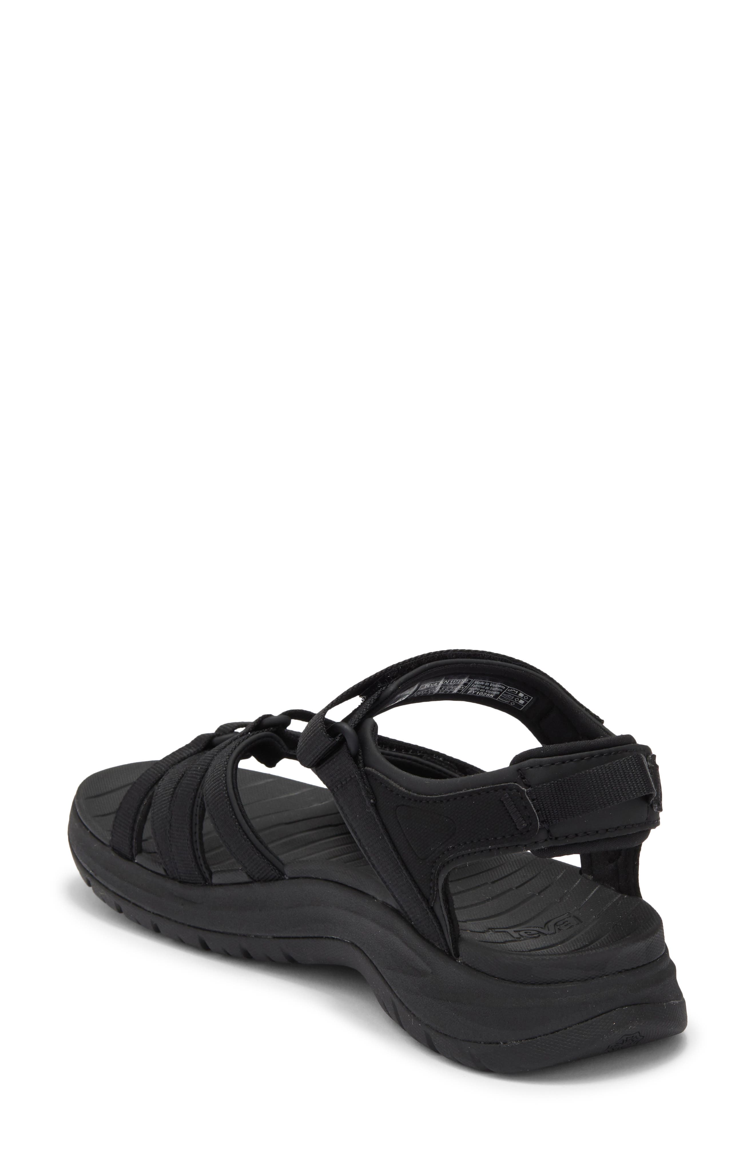 Teva Tirra Sport Hiking Sandal, Alternate, color, Black/ Black