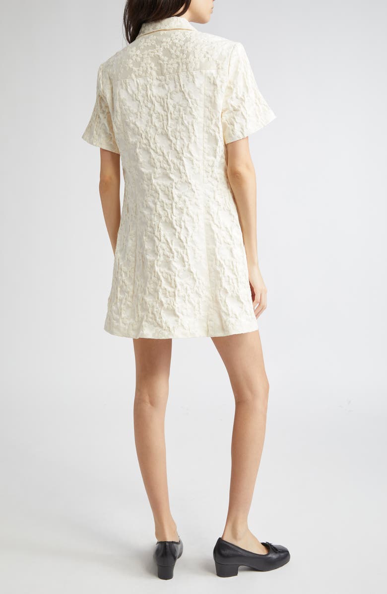 Sandy Liang Nurse Floral Jacquard Shirtdress, Alternate, color,