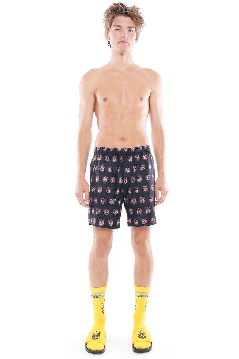 Shimuchan Swim Trunks, Alternate, color, TRIPPY