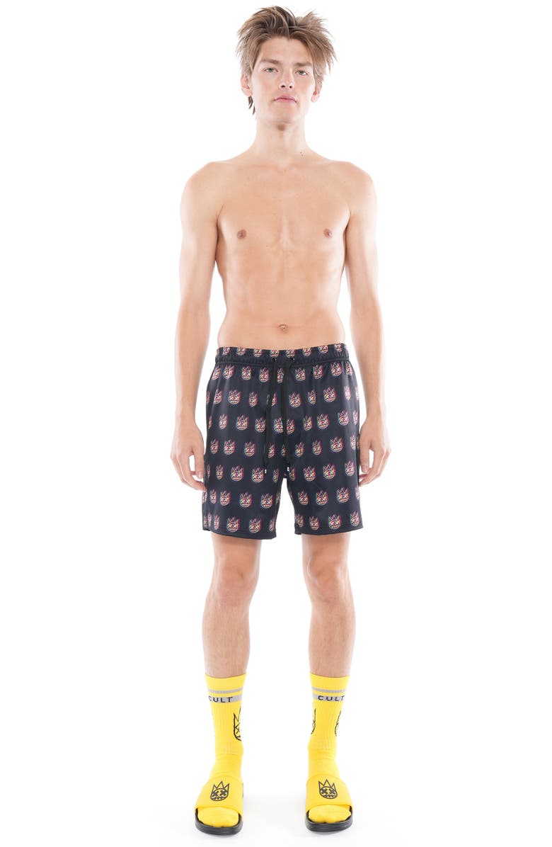 Cult of Individuality Shimuchan Swim Trunks, Alternate, color, Trippy