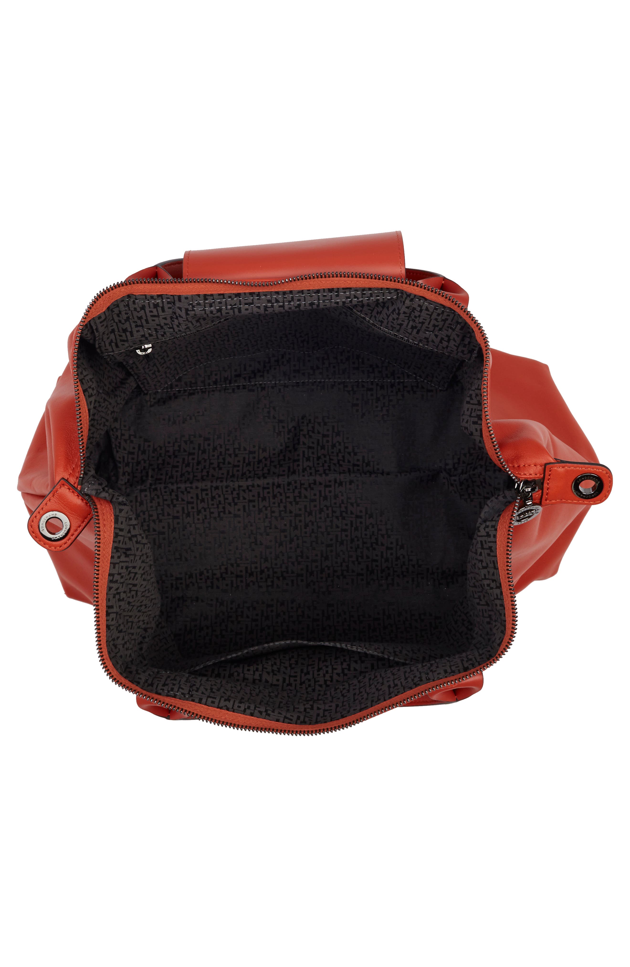 Longchamp Le Pliage Leather Top Handle Bag, Alternate, color, 