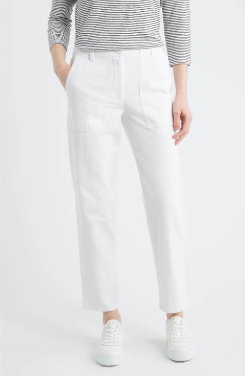 Easy Tapered Organic Cotton Pants (Regular & Petite)