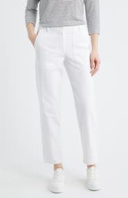 Eileen Fisher Easy Tapered Organic Cotton Pants