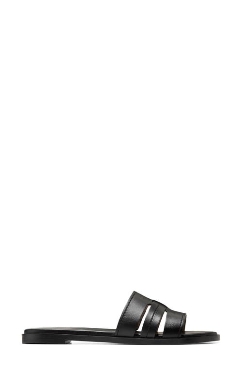 Cole Haan Flynn Slide Sandal In Black Leather