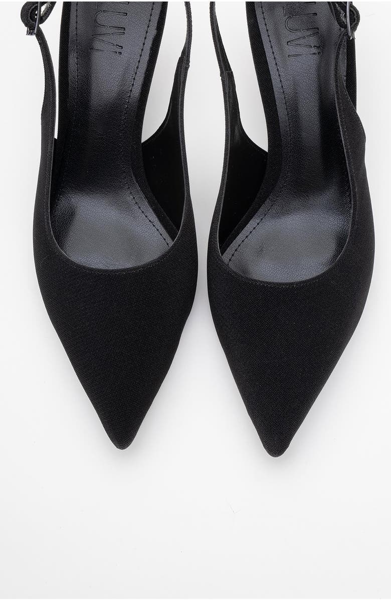 Prologue Shoes Caisa Slingback Pointed Toe Pump, Alternate, color, Black