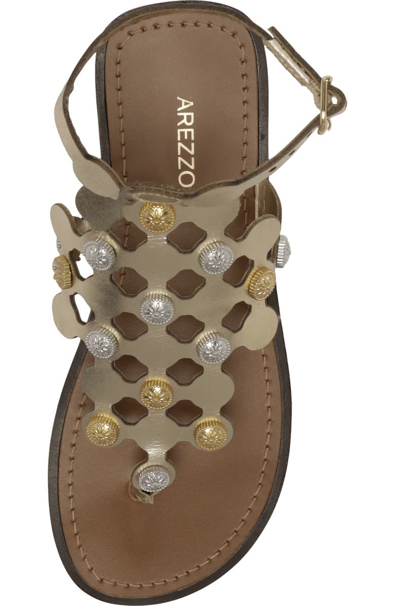 Arezzo Haven Ankle Strap Sandal, Alternate, color, Platino