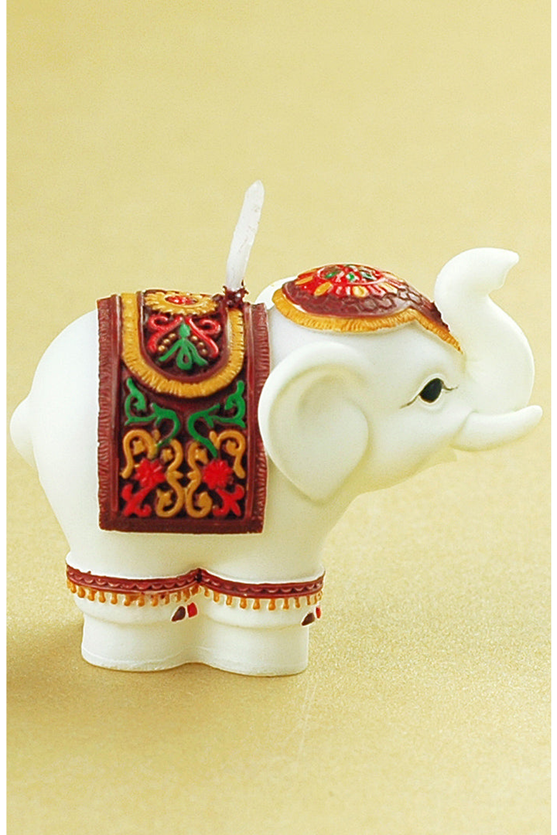 Lucky Elephant Candle, Alternate, color, Off-white / Cream