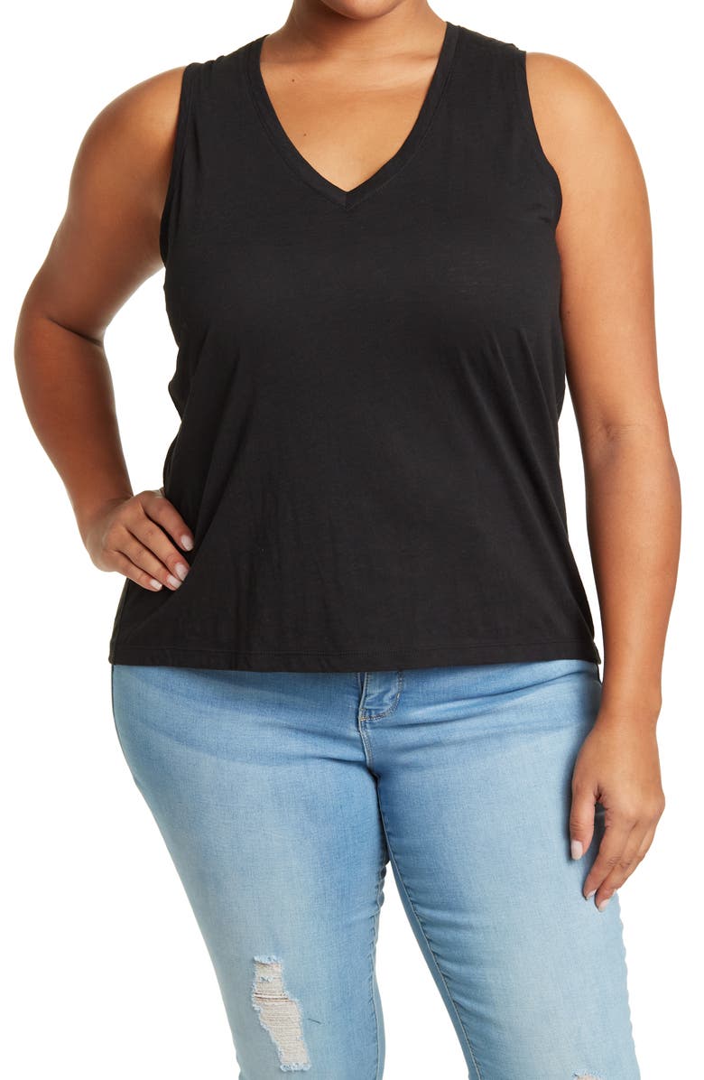 Madewell Whisper V-Neck Tank Top, Main, color,