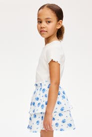 H&M Tiered Crinkled Skirt