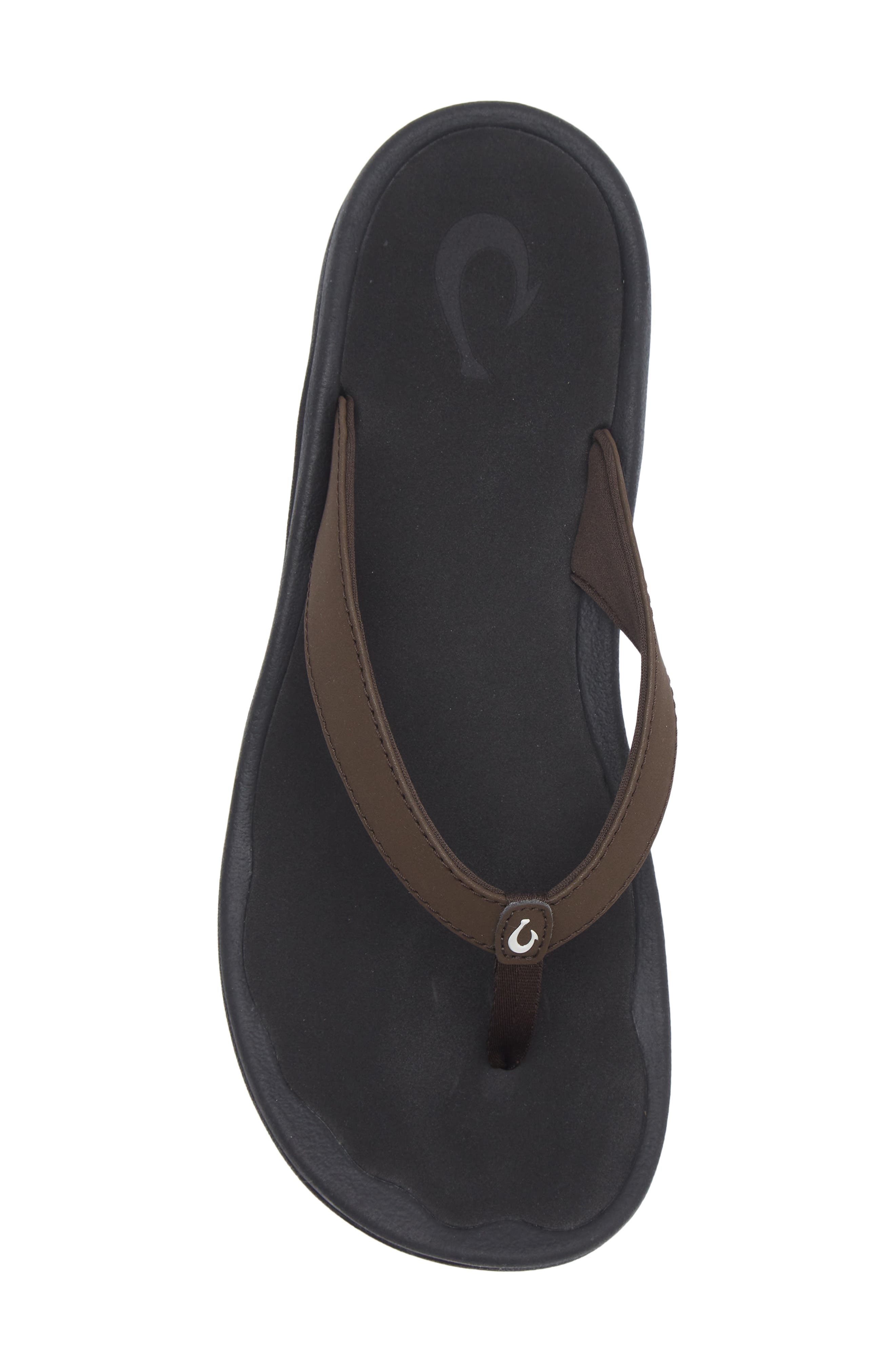 Ohana Flip Flop, Alternate, color, DARK JAVA/ BLACK