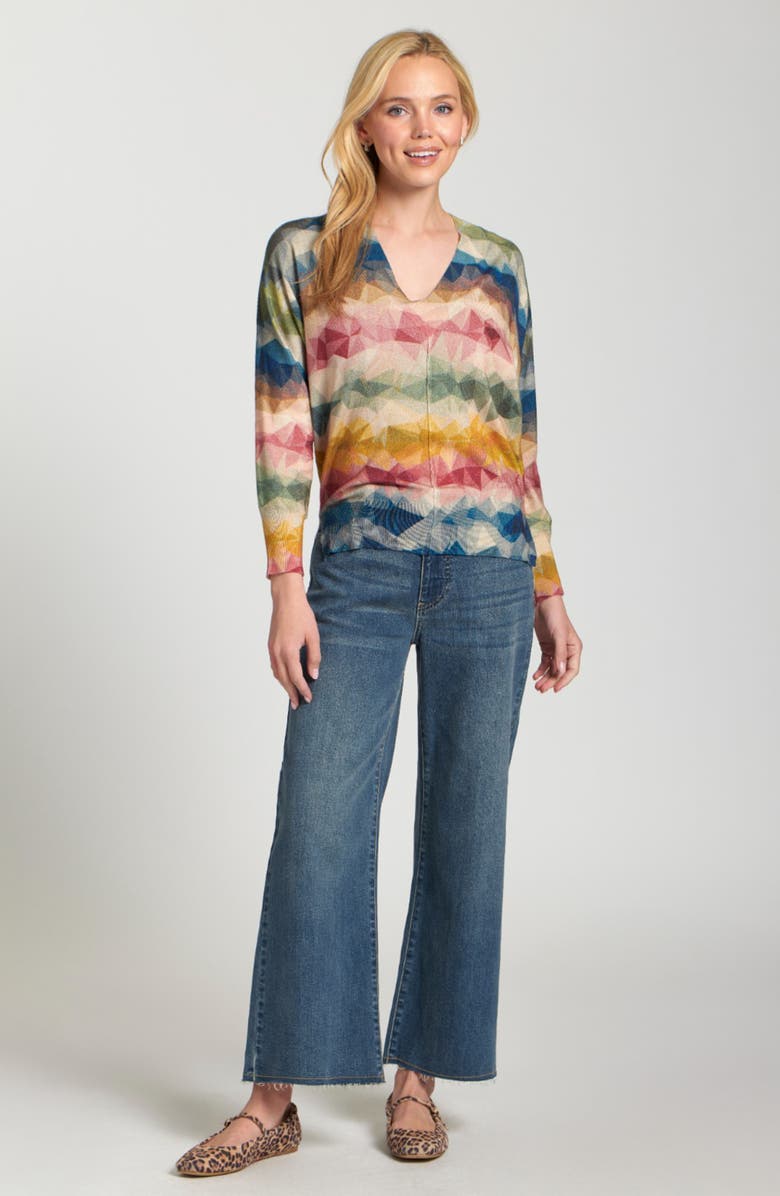 APNY Triangle Stripe Sweater, Alternate, color, 