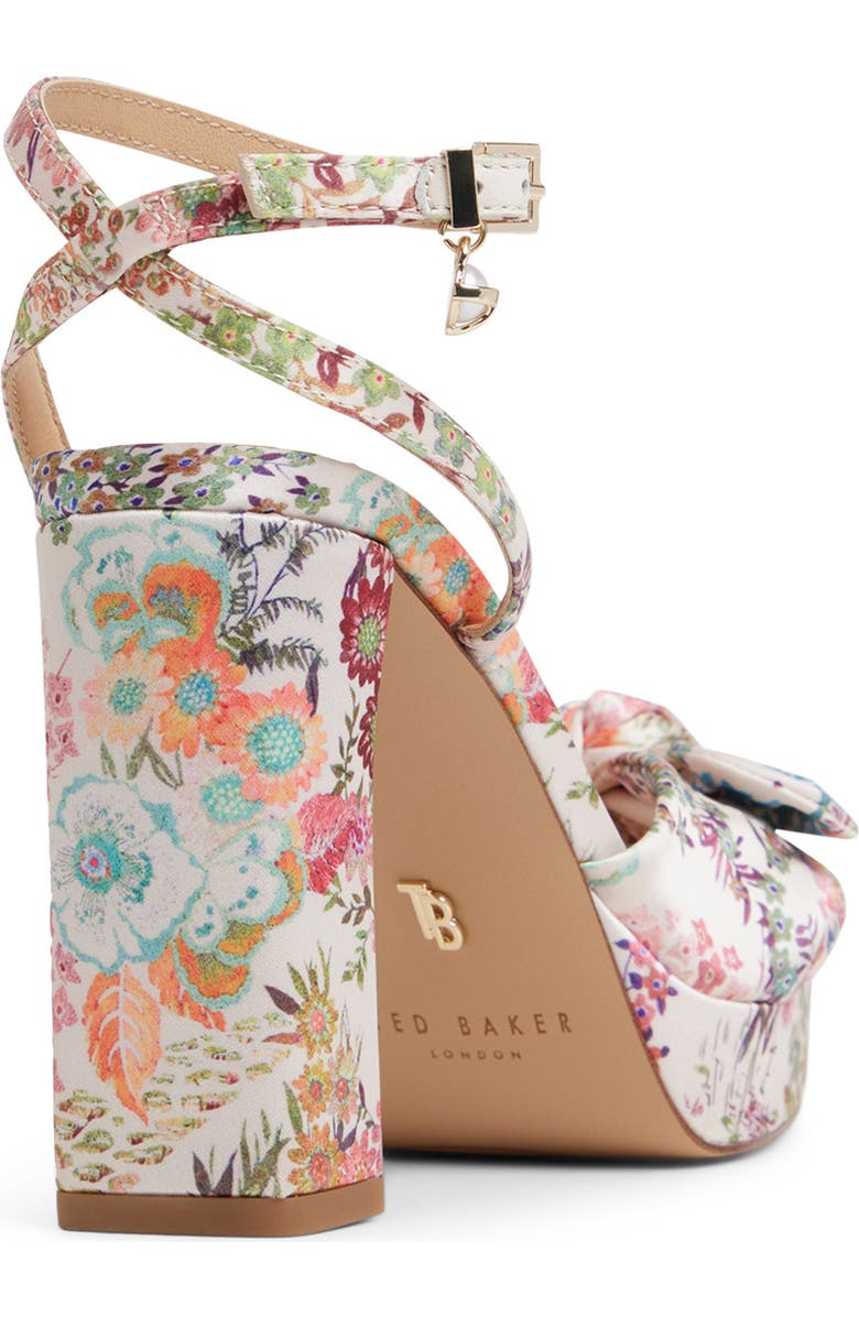 Ted Baker London Hallie Ankle Strap Platform Sandal, Alternate, color, Floral