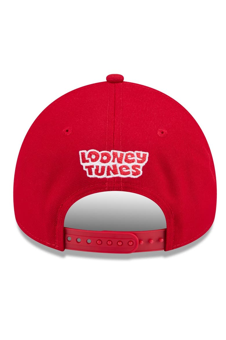 Youth New Era Red St. Louis Cardinals Looney Tunes A-Frame 9FORTY Adjustable Hat, Alternate, color, Red