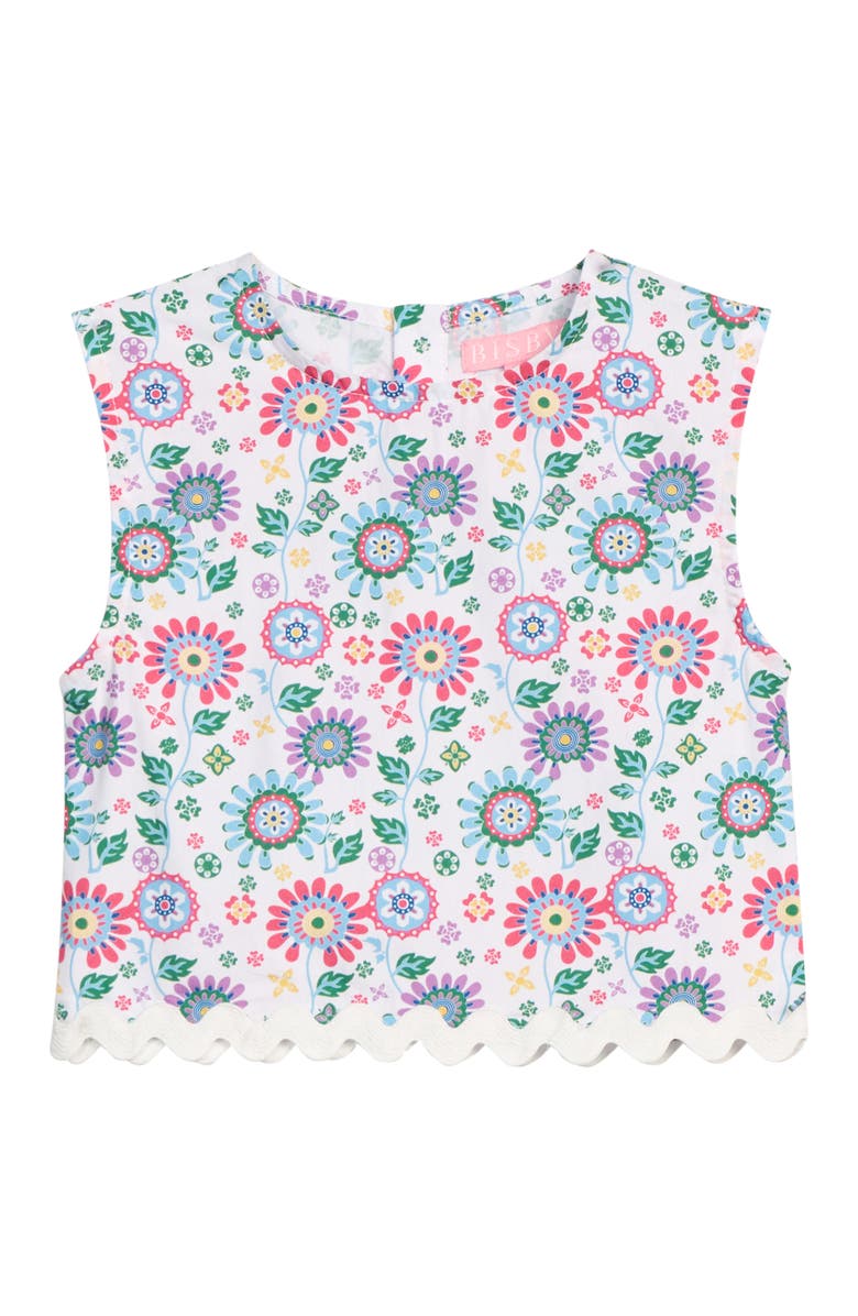 BISBY Kids' RicRac Shell Top, Main, color, Bellavista Blooms