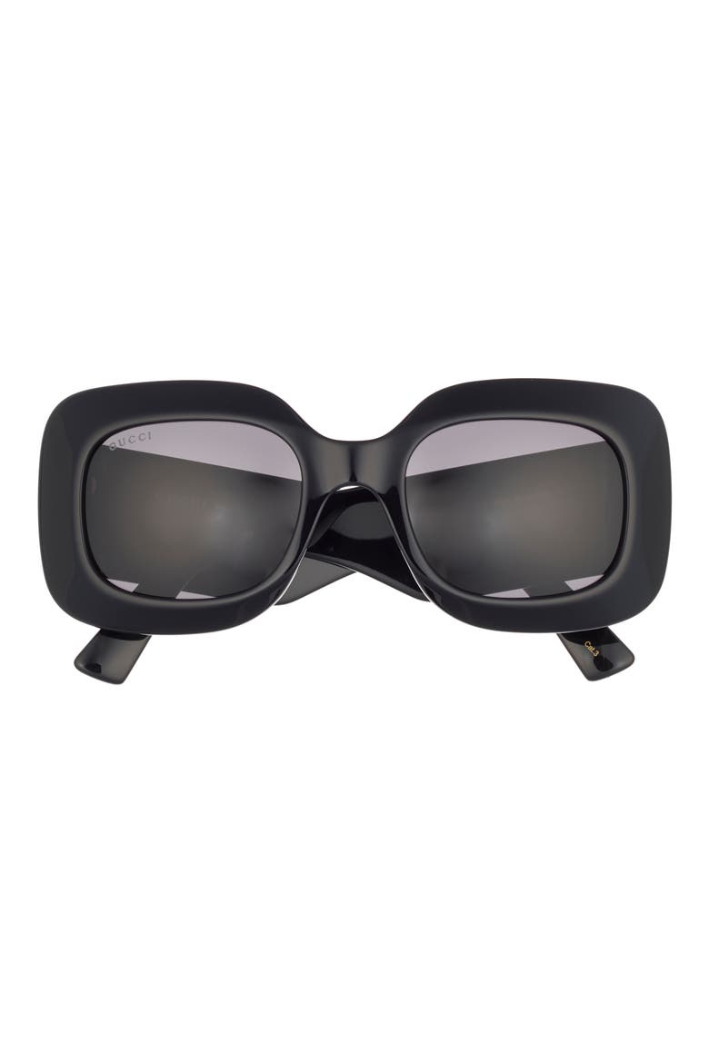 51mm Oversize Square Sunglasses, Main, color, BLACK BLACK GREY