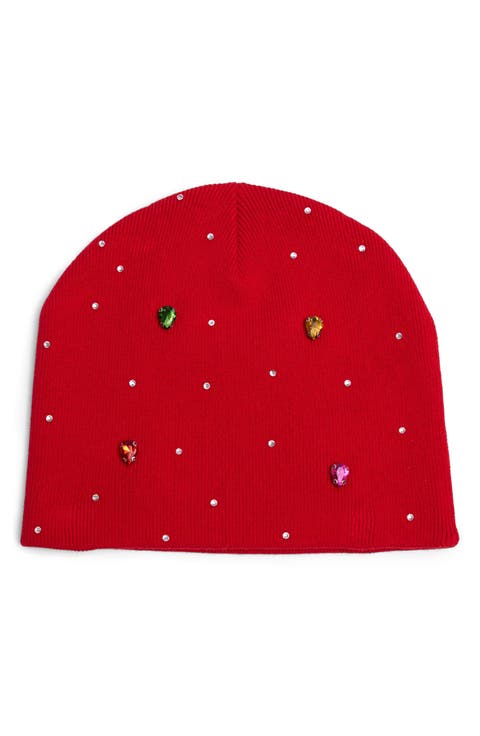 Embellished Cotton Beanie
