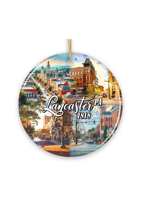 Lancaster Pa 1818 Streetscape Ornament - Version 1
