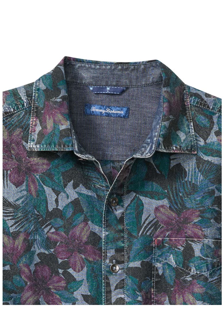 Blue Bay Gardens Cotton Denim Button-Up Shirt, Alternate, color, SKY DIVE