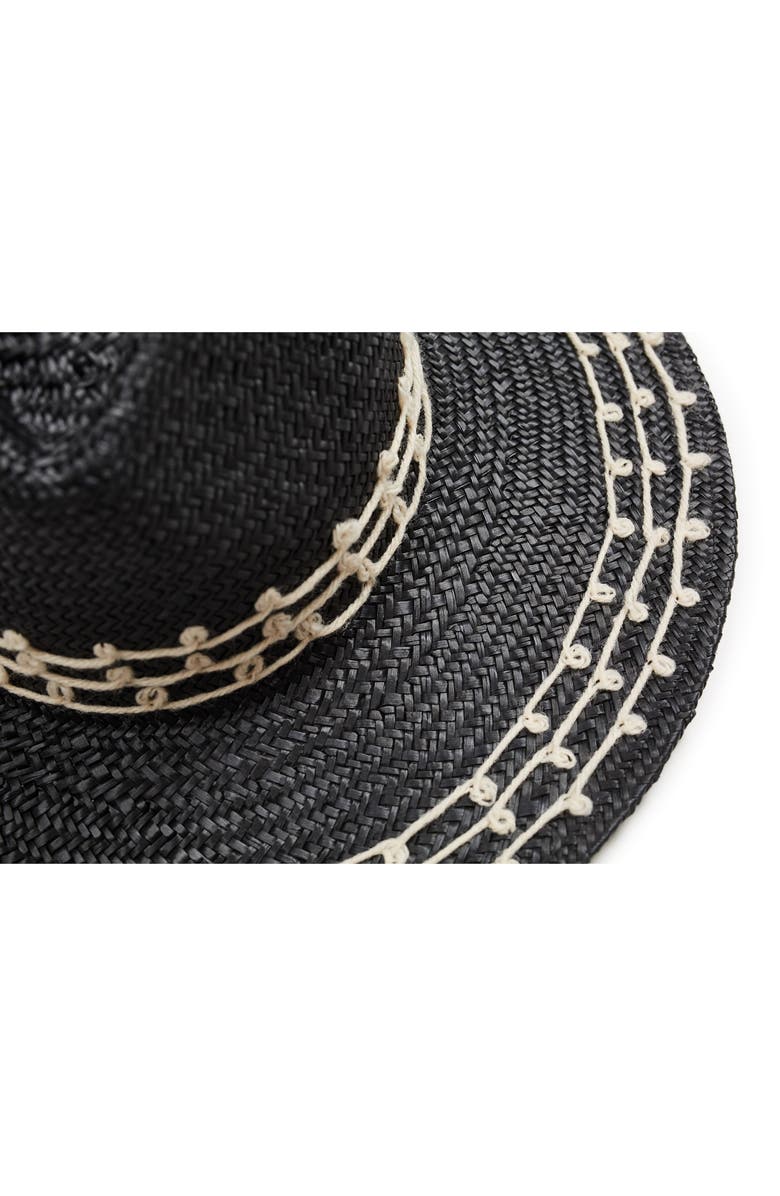 Brixton Joanna Embroidered Straw Hat, Alternate, color,