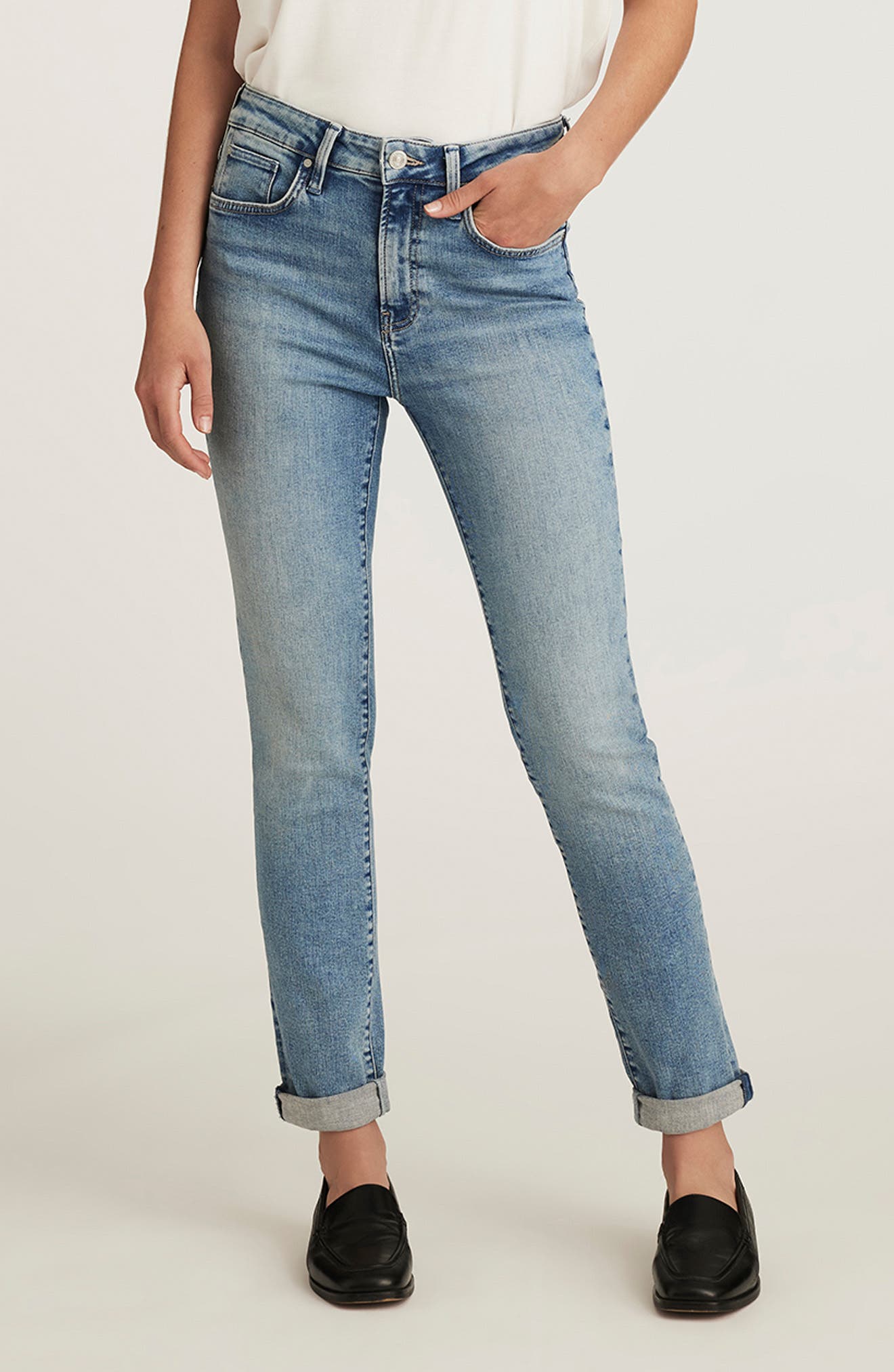 Kathleen Brushed Flex Slim Fit Jeans