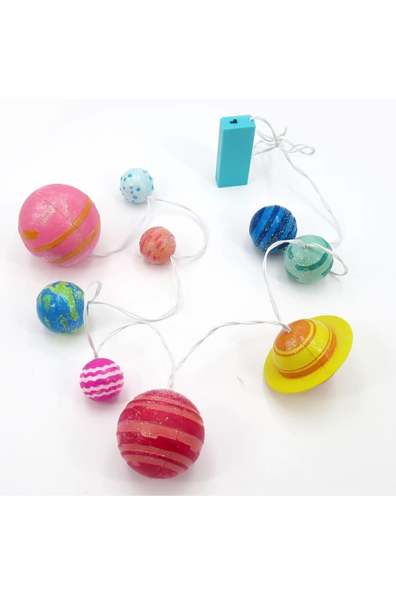 Steam Powered Kids Solar System String Lights Mini Planetarium, Alternate, color, Multicolored