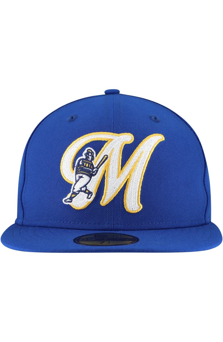 New Era Men's New Era Royal Milwaukee Brewers  Duo Logo 2.0 59FIFTY Fitted Hat, Alternate, color, Royal