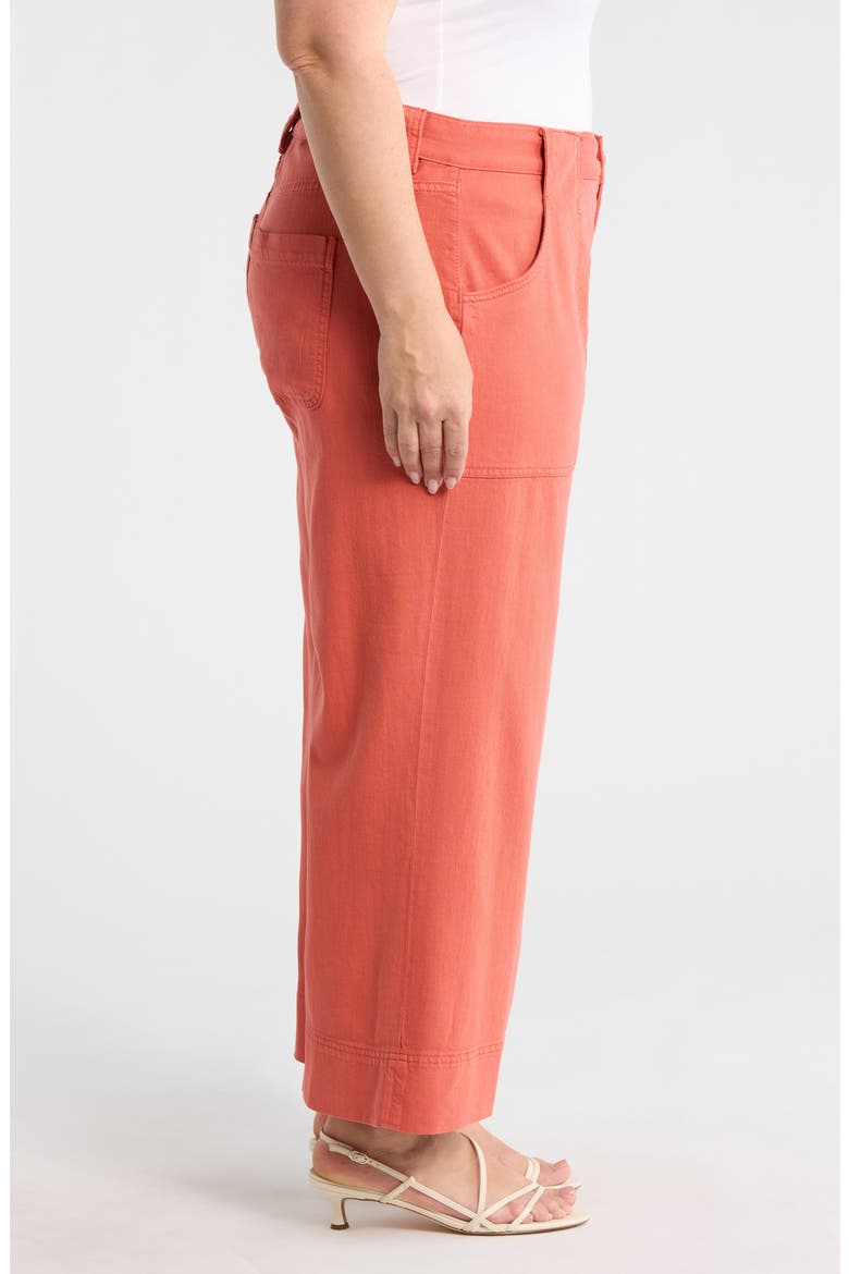Stride High Waist Crop Wide Leg Utility Pants, Alternate, color, RED CLAY