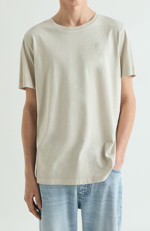 Scalpers Regular Fit Embroidered T-shirt In Neutral