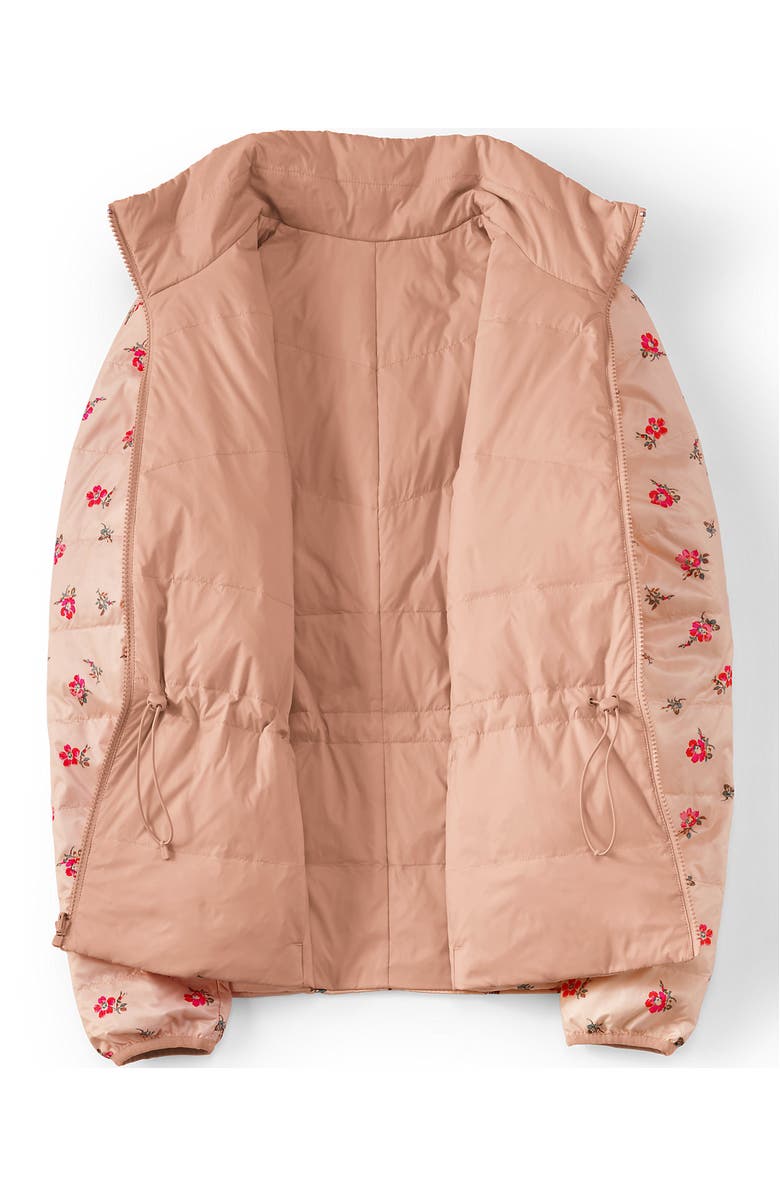 Lands' End Wanderweight Reversible Packable Down Jacket, Alternate, color, Pink/Oyster Pink Floral
