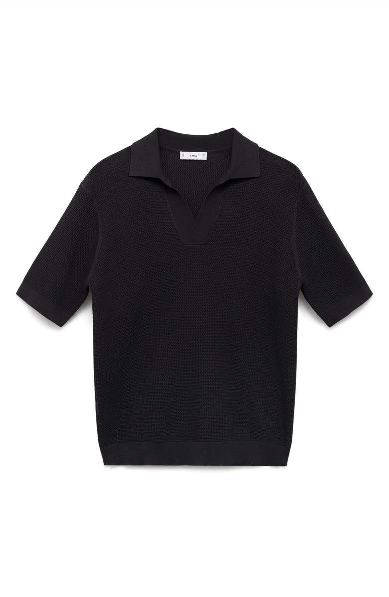 MANGO Structured Fine Knit Polo, Alternate, color,