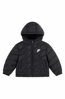 Nike Kids' Swoosh Quilted Hooded Puffer Jacket