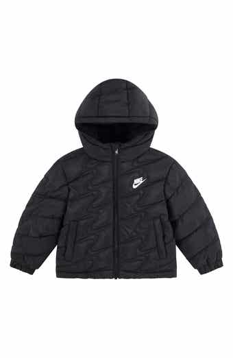 Nike Kids' Swoosh Quilted Hooded Puffer Jacket