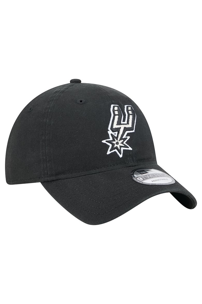 Men's New Era  Black San Antonio Spurs Team 9TWENTY Adjustable Hat, Alternate, color, Black