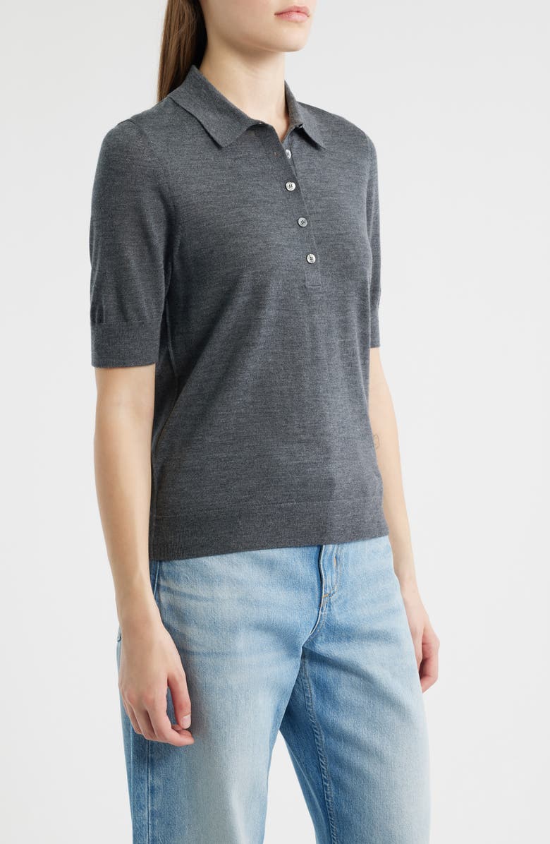 BOSS Fidenka Virgin Wool Polo Sweater, Alternate, color,